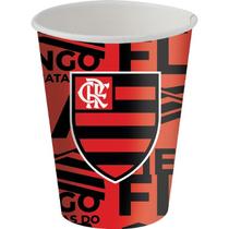 Copo Papel Tema 200ml Flamengo Futebol - 08 unid Copo Papel Tema 200ml Flamengo Futebol - 08 unid