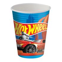 Copo Papel Tema 200ml Hot Wheels Carros - 08 unid