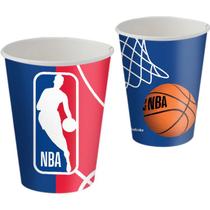 Copo Papel Tema 200ml NBA League Basquete - 08 unid - Festcolor