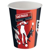 Copo Papel Tema 200ml São Paulo Tricolor - 08 unid