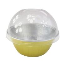 Copo para assar KitchenDance, alumínio descartável, 118 mL com tampa, 500 unidades Copo para assar KitchenDance, alumínio descartável, 118 mL com tampa, 500 unidades