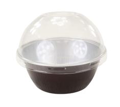 Copo para assar KitchenDance de alumínio descartável 118 mL com tampa 500