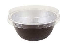 Copo para assar KitchenDance de alumínio descartável 118 mL com tampa 500