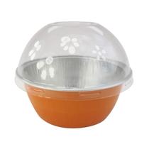 Copo para assar KitchenDance de alumínio descartável 118 mL com tampa 500