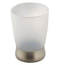 Copo Para Banheiro Branco Fosco Base Em Aço Inox Interdesing Copo Para Banheiro Branco Fosco Base Em Aço Inox Interdesing