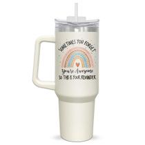 Copo para beber AXIARA, copo isolado de 40 onças com canudo