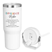 Copo para beber AXIARA Difference Maker Copo de aço inoxidável de 30 onças