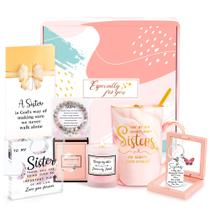 Copo para beber: conjunto de presente Gagalico Sister, caneca e vela de 414 ml