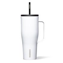 Copo para beber Corkcicle Cold Cup XL 887 ml branco isolado