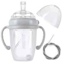 Copo para beber haakaa Weighted Straw Sippy Cup 250ml cinza