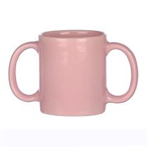 Copo para beber HealthGoods em caneca de alça dupla 350 ml de pêssego Copo para beber HealthGoods em caneca de alça dupla 350 ml de pêssego