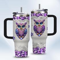 Copo para beber HYMONA, copo de coruja de aço inoxidável de 30 onças Copo para beber HYMONA, copo de coruja de aço inoxidável de 30 onças