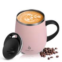 Copo para beber Ideus 470ml Caneca de café isolada rosa Copo para beber Ideus 470ml Caneca de café isolada rosa