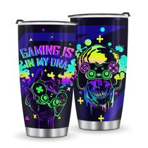 Copo para beber Jekeno Gaming Tumbler 591ml em aço inoxidável