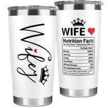 Copo para beber KATLADIZ Wife Tumbler 20 onças de aço inoxidável