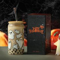 Copo para beber KMCCUMBER 16 oz Halloween Ghost Glass Copo para beber KMCCUMBER 16 oz Halloween Ghost Glass