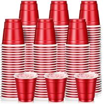 Copo para beber Layhit, pacote com 200, plástico descartável vermelho de 2 onças