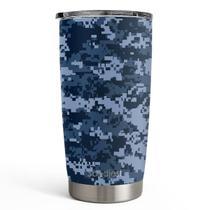 Copo para beber SANDJEST Camo Tumbler 591ml em aço inoxidável Copo para beber SANDJEST Camo Tumbler 591ml em aço inoxidável