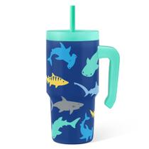 Copo para beber SANDJEST, copo de tubarão de 20 onças com alça