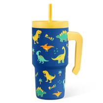 Copo para beber SANDJEST Dinosaur Tumbler 591ml isolado