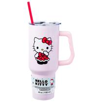 Copo para beber Silver Buffalo Hello Kitty 1,2 L em aço inoxidável Copo para beber Silver Buffalo Hello Kitty 1,2 L em aço inoxidável