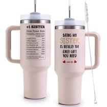 Copo para beber VoziSpace Sister Tumbler 1,2 L em aço inoxidável