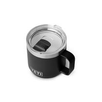 Copo para beber YETI Rambler 414ml isolado a vácuo preto