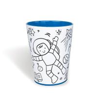 Copo Para Colorir Astronauta - 1 unidade - Color Cup - Rizzo