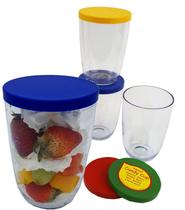 Copo para Doces com Tampa Roxa Copo para Doces com Tampa Roxa