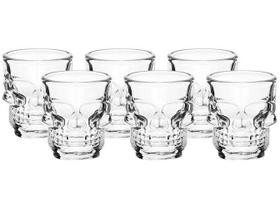 Copo para Dose Shot em Formato de Caveira 50mL - 6 Unidades - Hauskraft Copo para Dose Shot em Formato de Caveira 50mL - 6 Unidades - Hauskraft