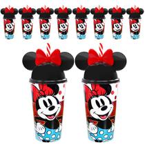 Copo para Festa da Minnie com Orelhas e Canudo - Kit com 10