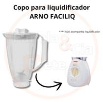 Copo para liquidificador ARNO modelo FACILIQ antigo translúcido Copo para liquidificador ARNO modelo FACILIQ antigo translúcido