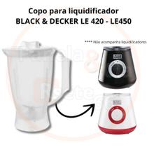 Copo para liquidificador BLACK & DECKER LE420 - LE450 plástico Copo para liquidificador BLACK & DECKER LE420 - LE450 plástico