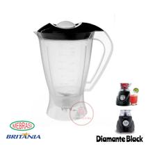 Copo Para Liquidificador Britania Diamante Black Translúcido Plástico