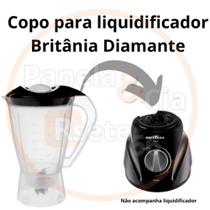 Copo para liquidificador Britania Diamante black translúcido