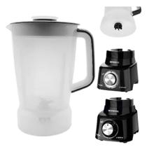 Copo para liquidificador Mondial L-850/L-900 Trasnlucido tampa preta