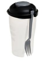 Copo Para Salada Grande Com Molheira E Garfo Portátil Seguro
