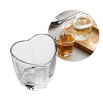 Copo para Shot de Vidro Dose Degustação Coração Transparente Lyor 50ml Copo para Shot de Vidro Dose Degustação Coração Transparente Lyor 50ml