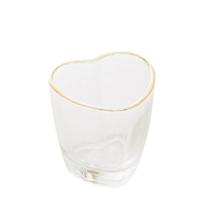 Copo para Shot Lyor Coração de Vidro com Fio de Ouro 50ml Copo para Shot Lyor Coração de Vidro com Fio de Ouro 50ml