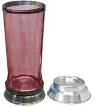 Copo para Vela 7 Dias com Base e Boca Vermelho Resistência Proteção Uso Ritualístico