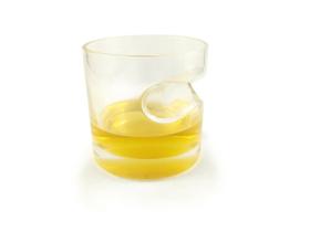 Copo Para Whisky Uísque de Vidro Redondo 300ML C/ Suporte Premium Resistente Linha Luxo - Negócio de Gênio