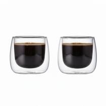 Copo Parede Dupla de Vidro 100ml, 2pcs Ruvolo