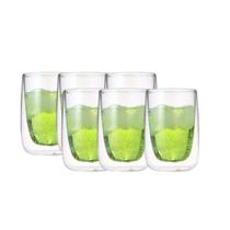 Copo Parede Dupla de Vidro 240ml, 6pcs Ruvolo