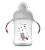 Copo Pássaro Bico Rígido Bebê Com Alça Rosa 300Ml 1115R