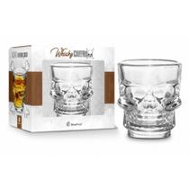 Copo Personalizada Beber Whisky Caveira Bebida Vodka 265ml - Brasfoot