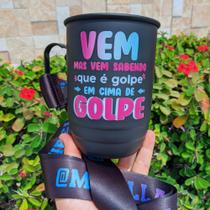 Copo Personalizado com Tirante - Caneca Chopp Aluminio Tirantes Copo Personalizado com Tirante - Caneca Chopp Aluminio Tirantes