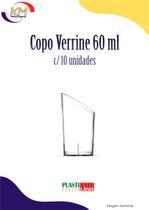 Copo PIC 061 Verrine 60 ml c/10 unid. - Plastilânia - sobremesas, doces, confeitaria (11315)