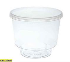 Copo Pic 110 Cristal 110ml Com 10 Com Tampa Plastilânia