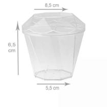 Copo Pic Cristal Diamante Com Tampa 180ml Com 10 Plastilânia - PLASTILANIA