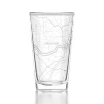 Copo Pintado com Mapa de Cincinnati Well Told 473 ml Transparente Copo Pintado com Mapa de Cincinnati Well Told 473 ml Transparente